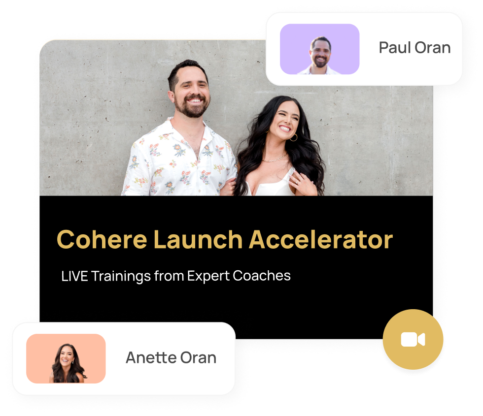 Cohere Launch Accelerator live trainings with Anette Oran and Paul Oran